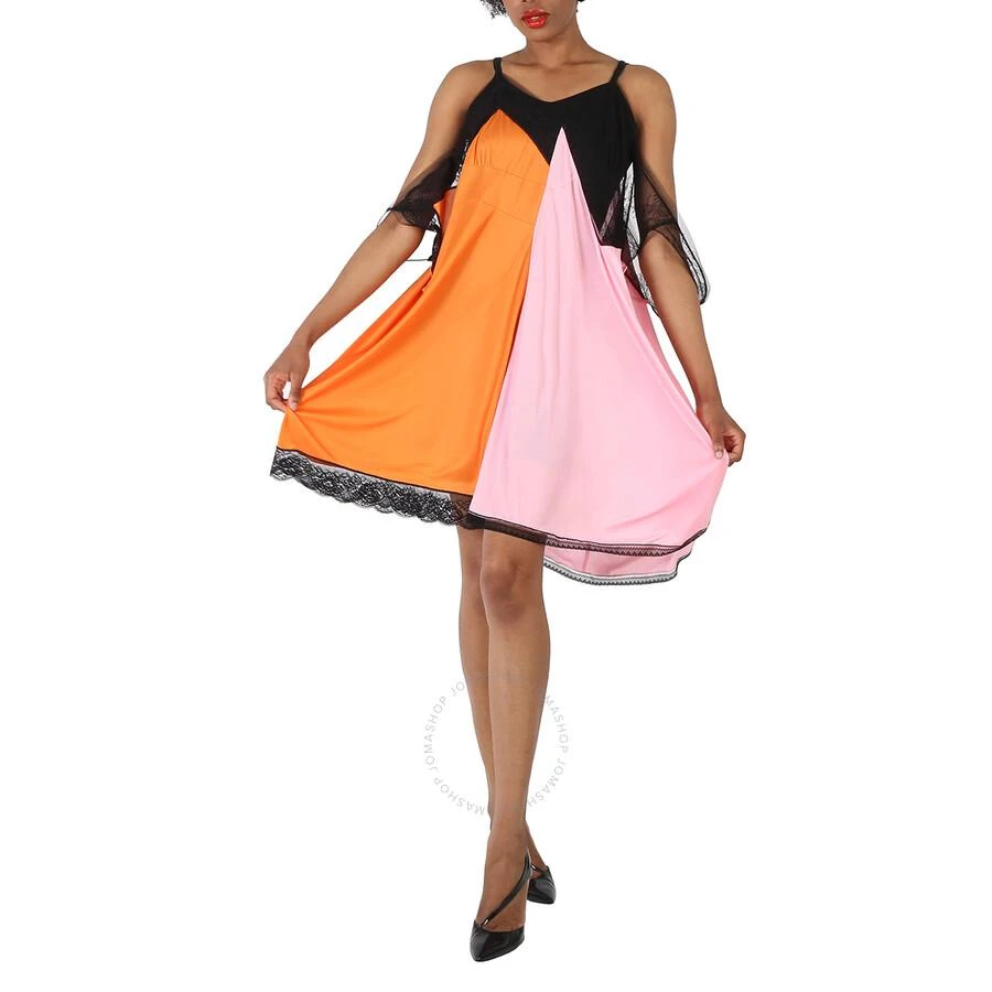 Burberry Midi Dress In Bright Orange 1