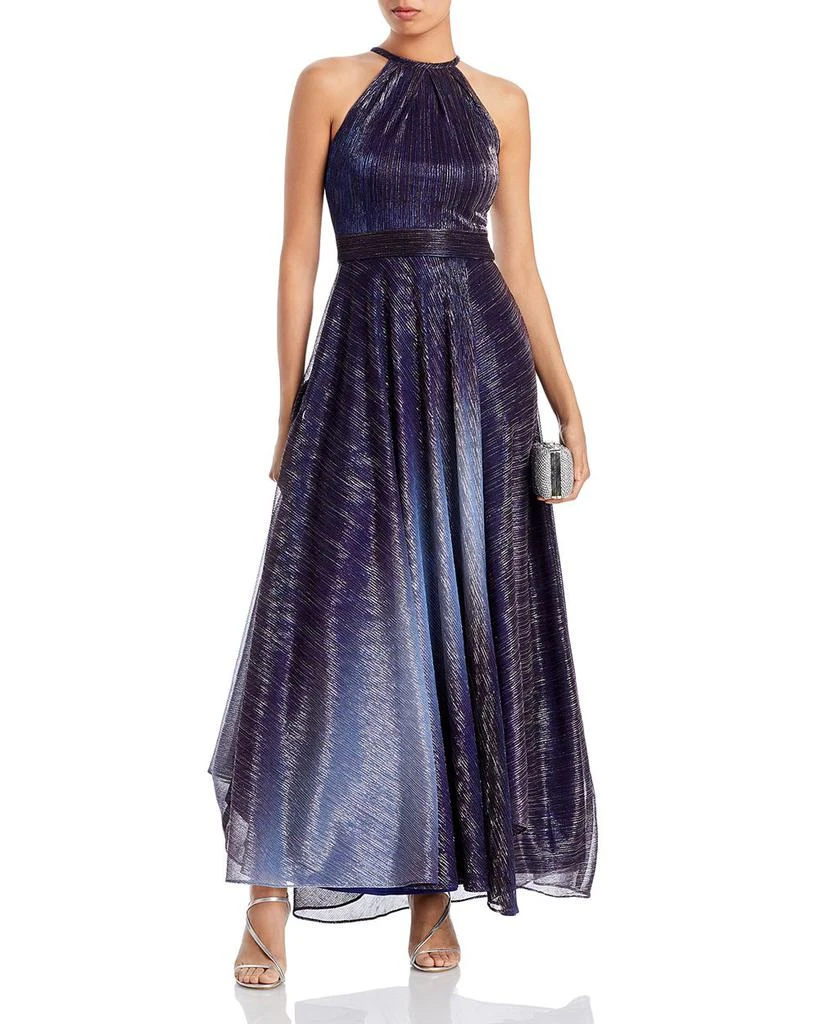 AQUA Metallic Ombré Gown - Exclusive 3