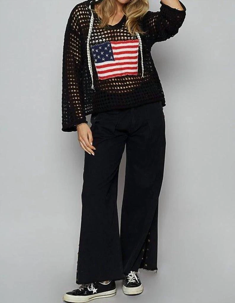 POL Pol - Stars And Strips Beach Sweater 3
