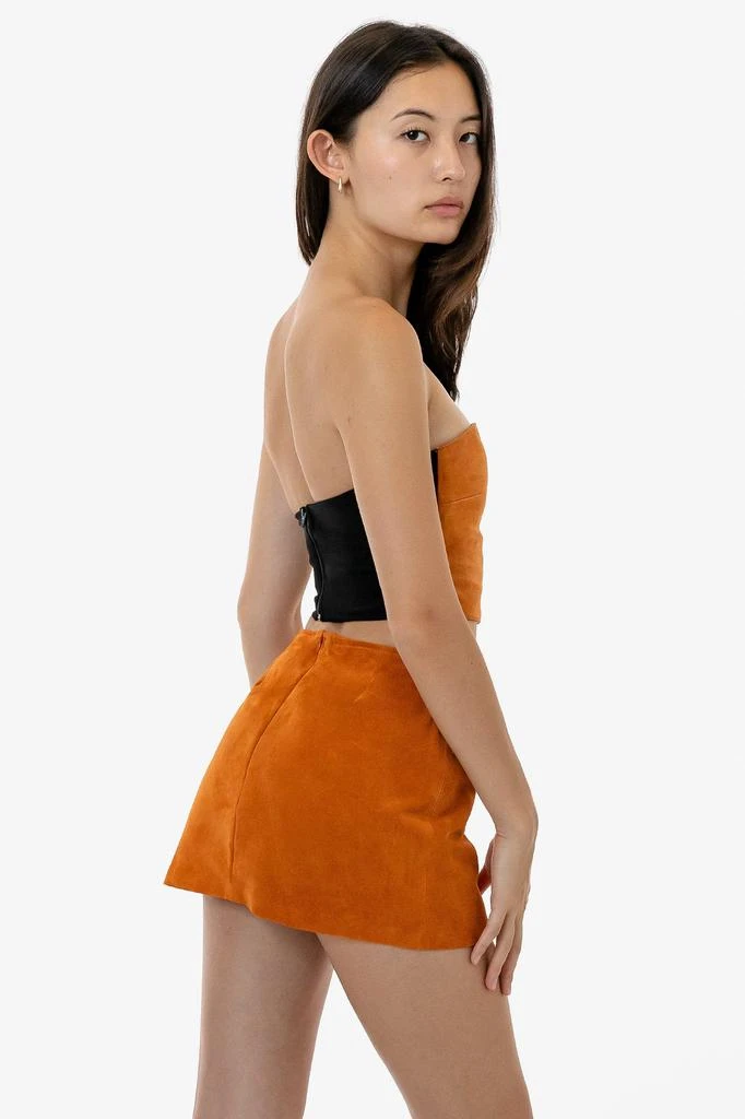 Los Angeles Apparel RLH739 - Suede Micro Mini Skort 15