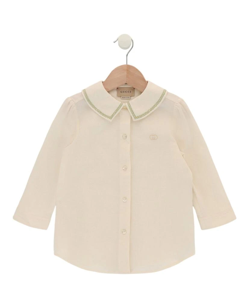 Gucci GG Embroidered Button Up Shirt