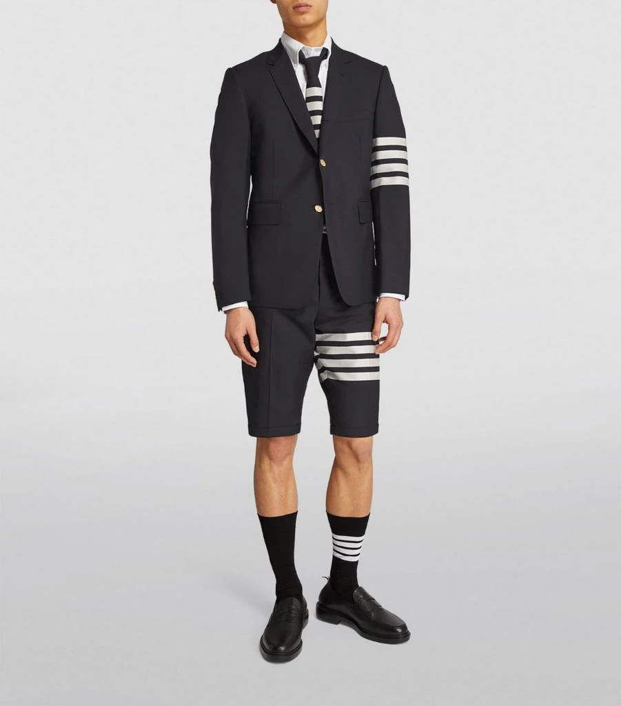 Thom Browne Wool 4-Bar Stripe Shorts 2