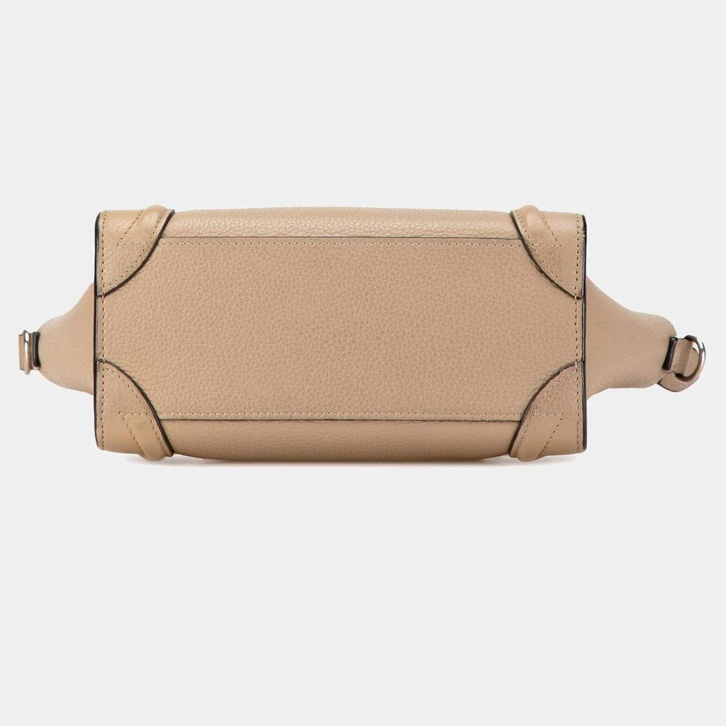 Celine Celine Taupe Leather Nano Leather Luggage Tote Bag 4