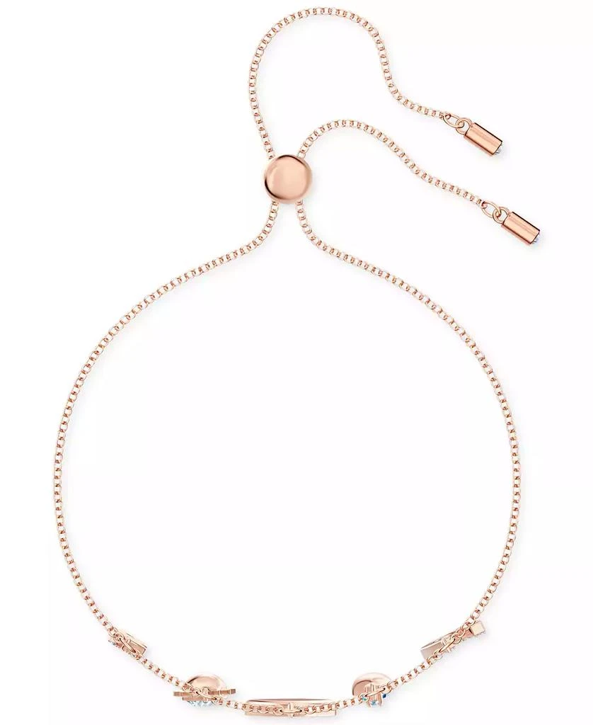 Swarovski Rose Gold-Tone Crystal Protective Charm Bolo Bracelet 3