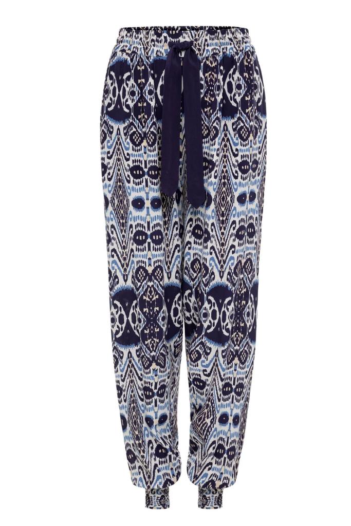 Carolina K Women's Genie Pants In Ikat Blue