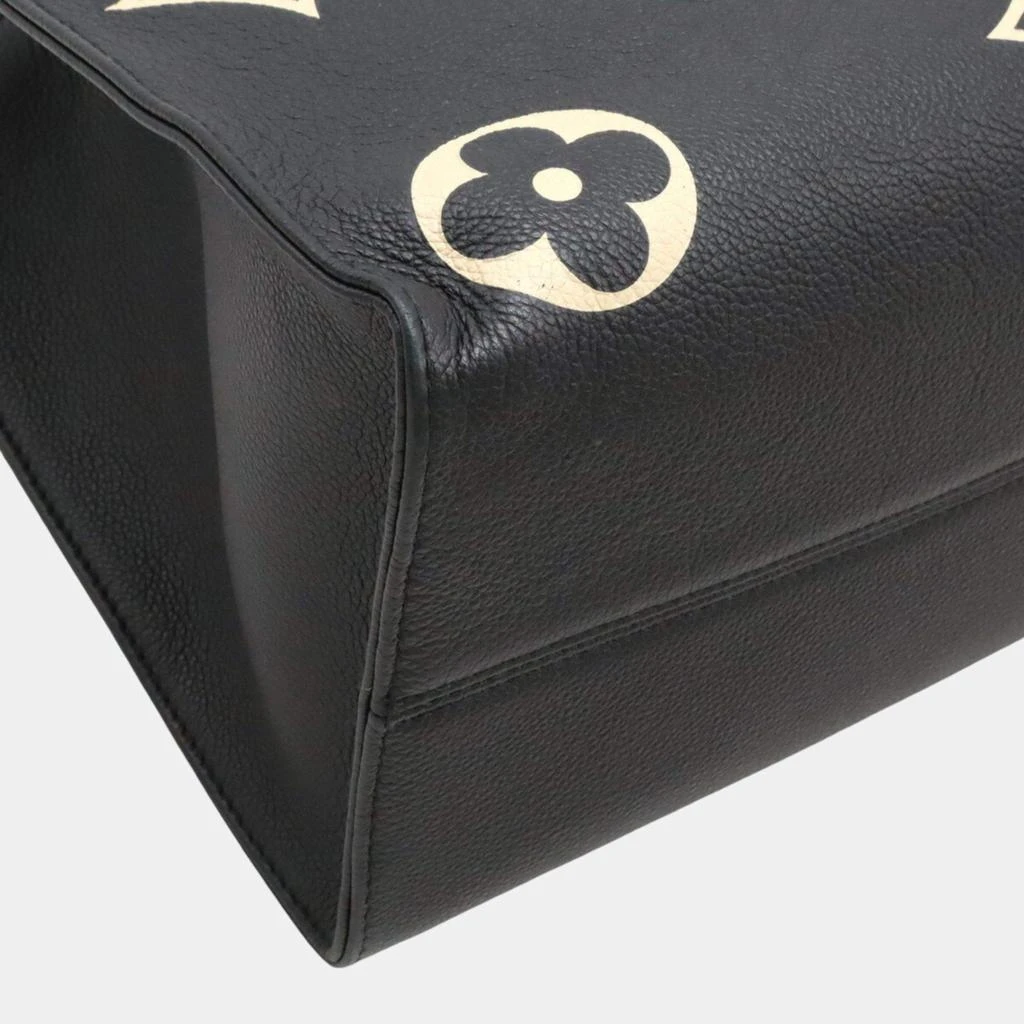 Louis Vuitton Louis Vuitton Black Beige Monogram Empreinte On the Go MM Tote Bag 4