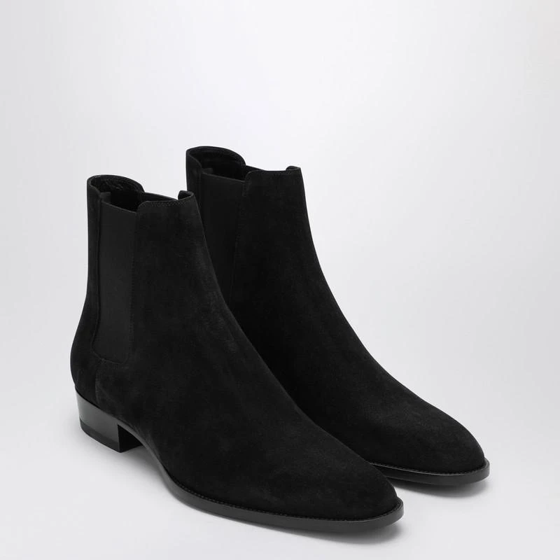 Yves Saint Laurent Wyatt 30 black suede ankle boot 2