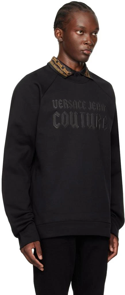 Versace Black Appliqué Sweatshirt 2