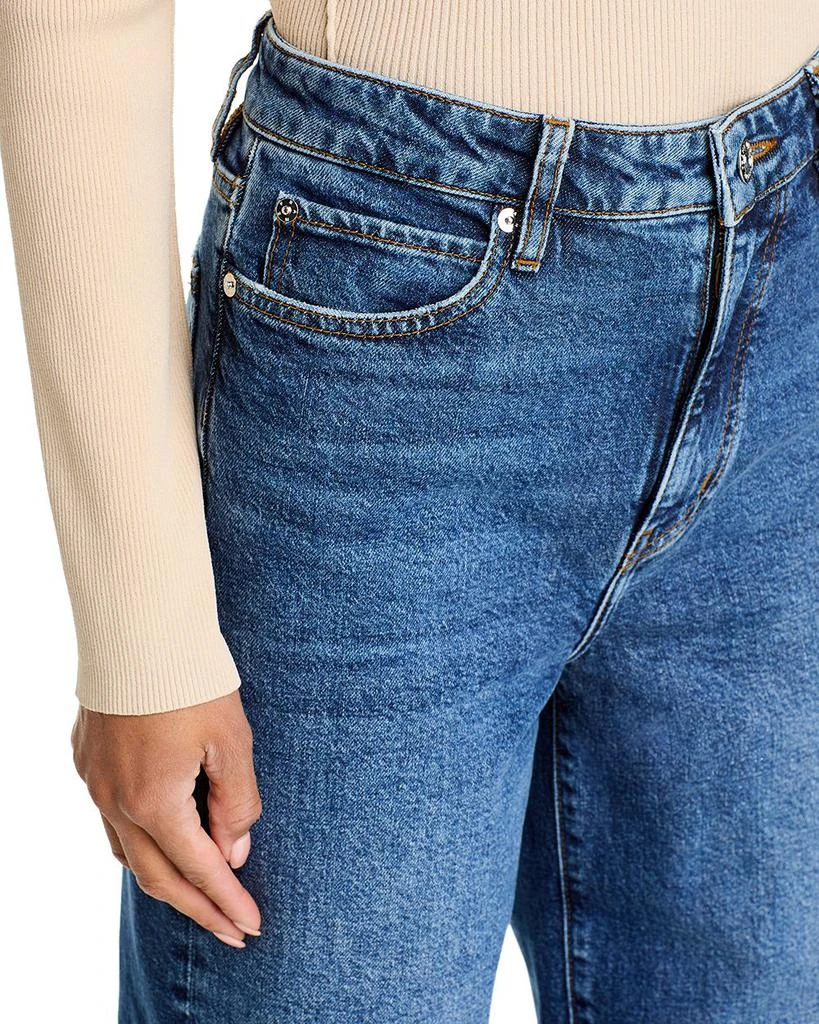 FRAME The Wide High Rise Ankle Wide Leg Jeans in Rival 5