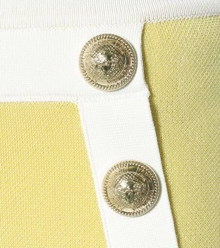 Balmain High-rise knit flared pants 4