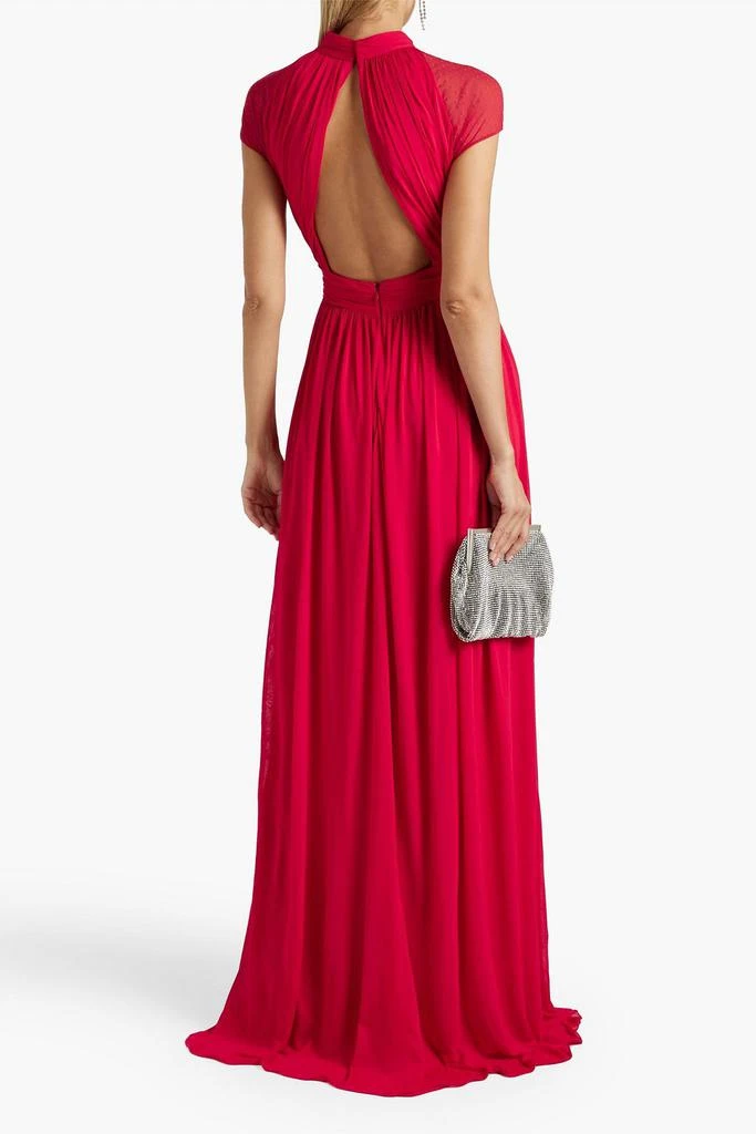 Zuhair Murad Cutout point d'esprit-paneled jersey gown 3