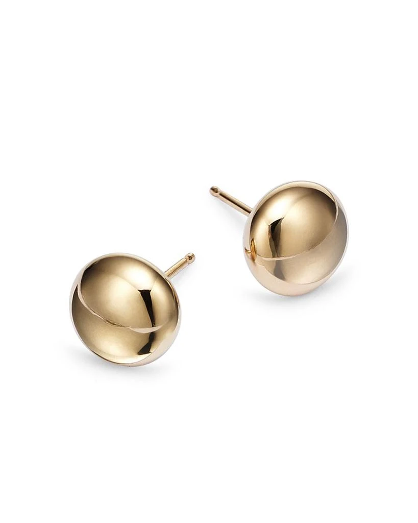 Bloomingdale's 14K Yellow Gold Flat Ball Stud Earrings 3