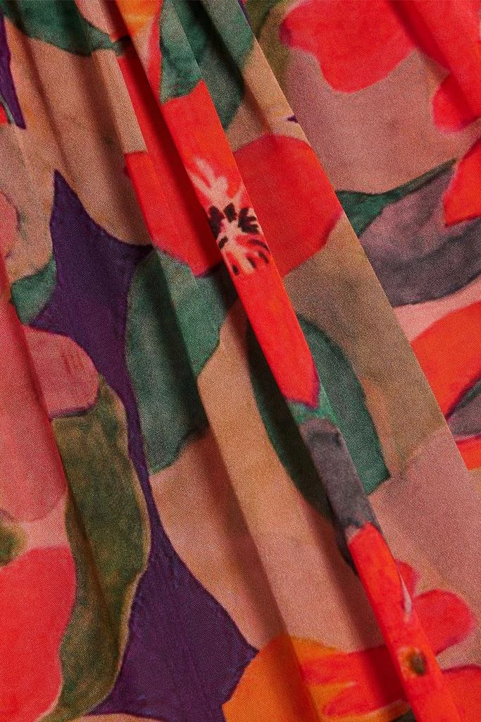 Solid & Striped The Viv floral-print crepe de chine halterneck maxi dress 4