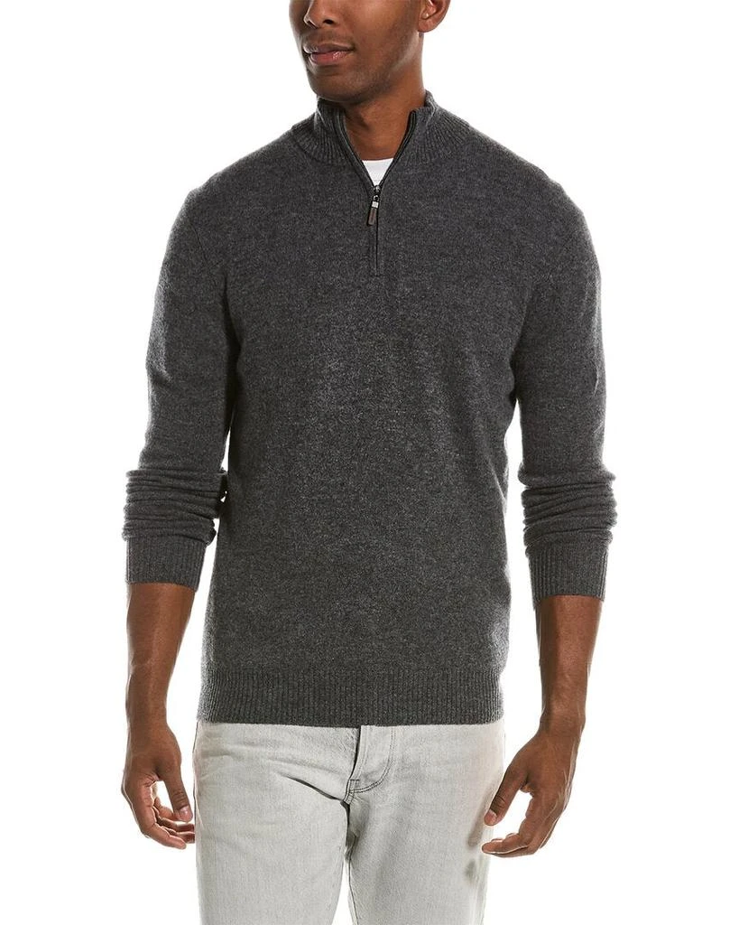 Qi Cashmere Qi Cashmere 1/4-Zip Pullover 1