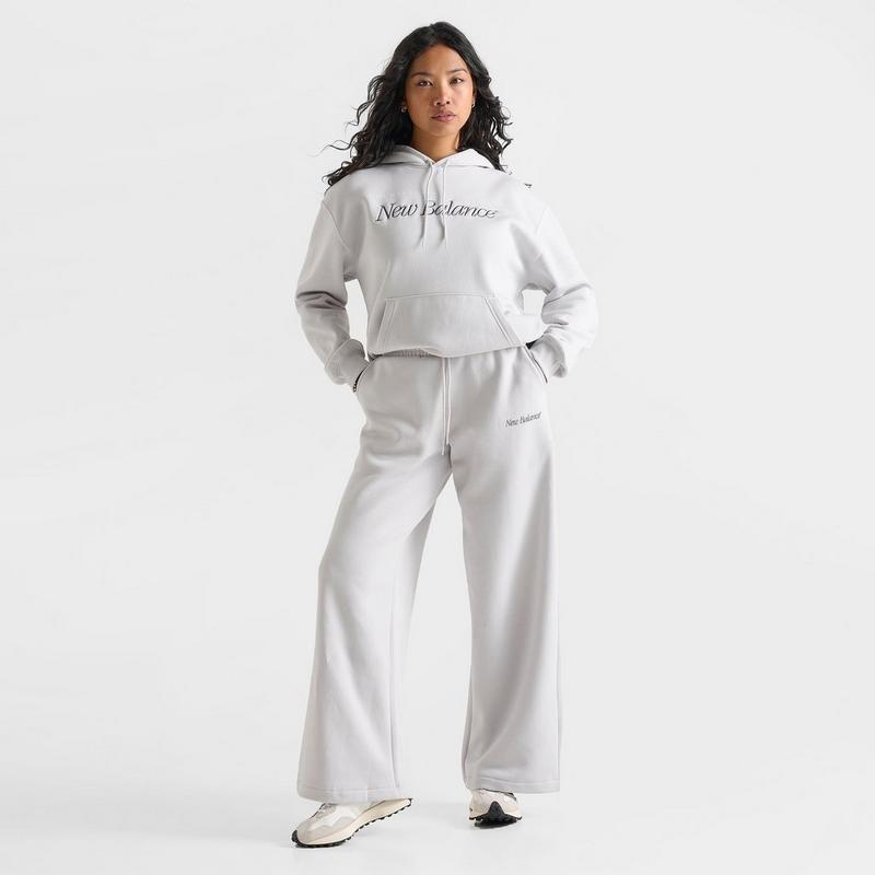 New Balance Women's New Balance Script Wide Leg Fleece Pants