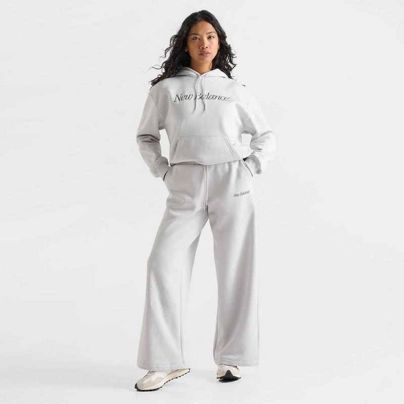 New Balance Women's New Balance Script Wide Leg Fleece Pants 2