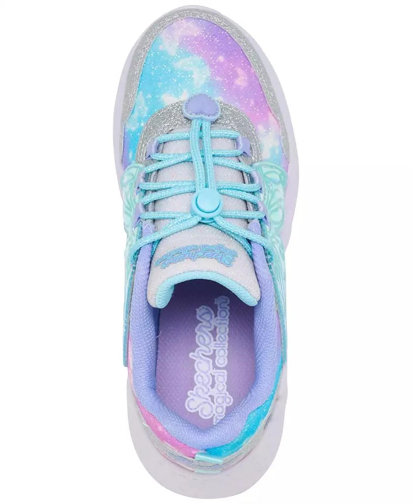 SKECHERS Little Girls Dream Racer - Wing Brites Light-Up Casual Sneakers from Finish Line 4