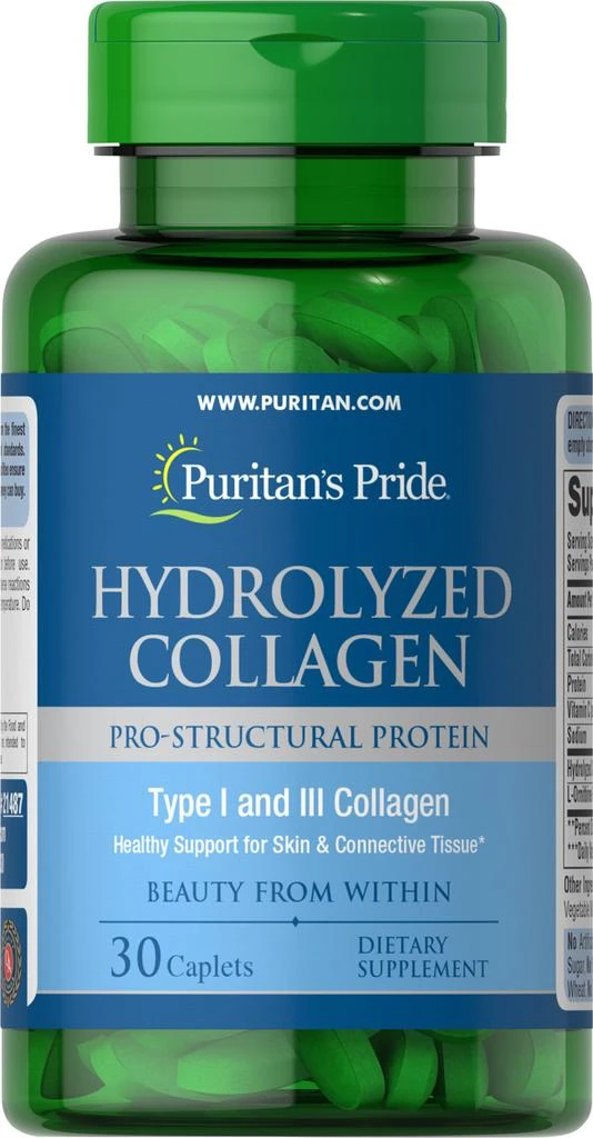 Puritan's Pride Beauty Supplements: Hydrolyzed Collagen 1000 mg Trial Size 1