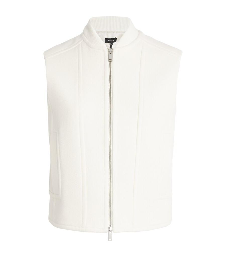 ME+EM Wool-Blend Biker Gilet