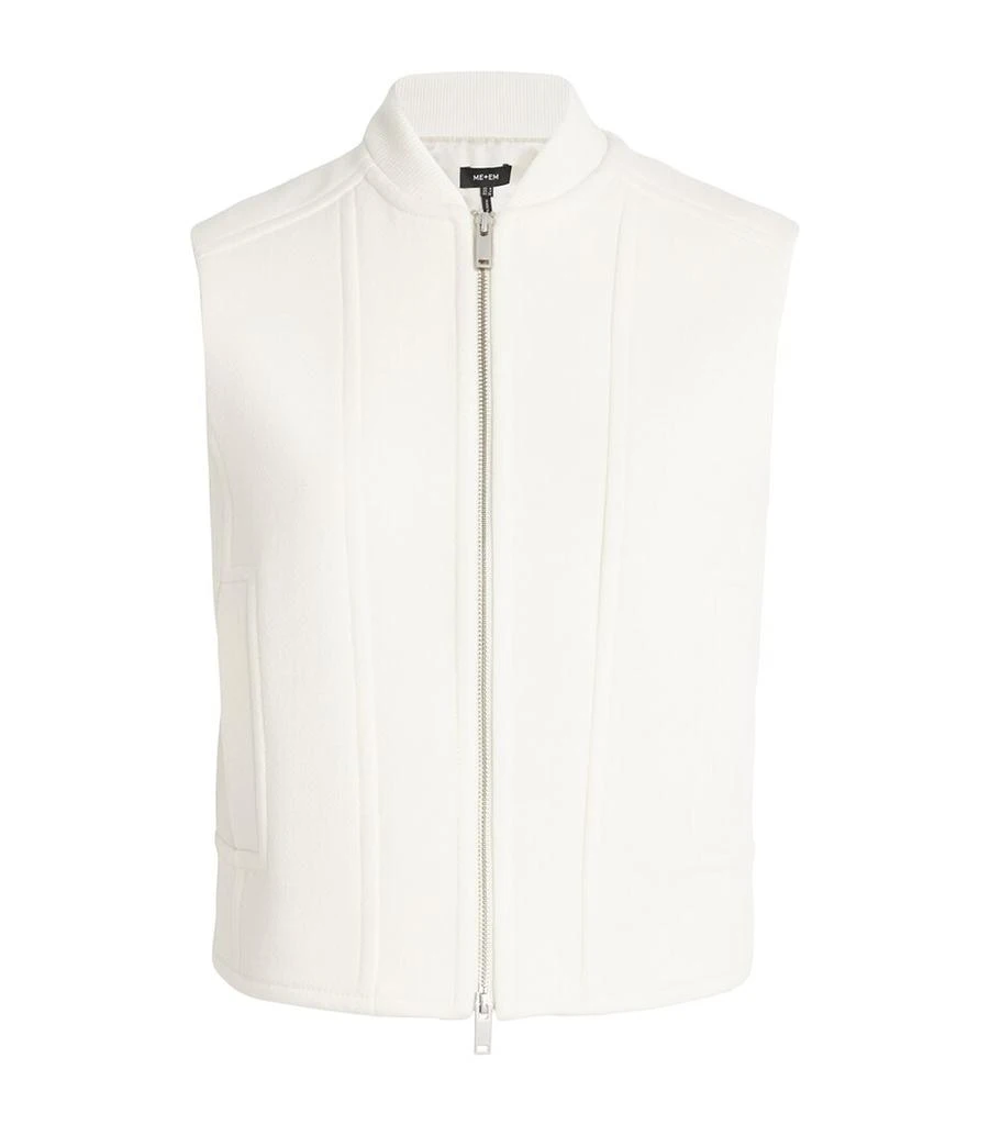 ME+EM Wool-Blend Biker Gilet 1