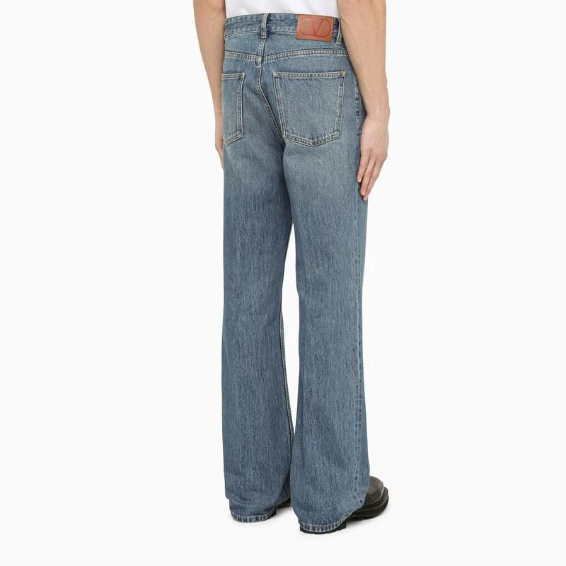 Valentino Blue cotton baggy jeans 5