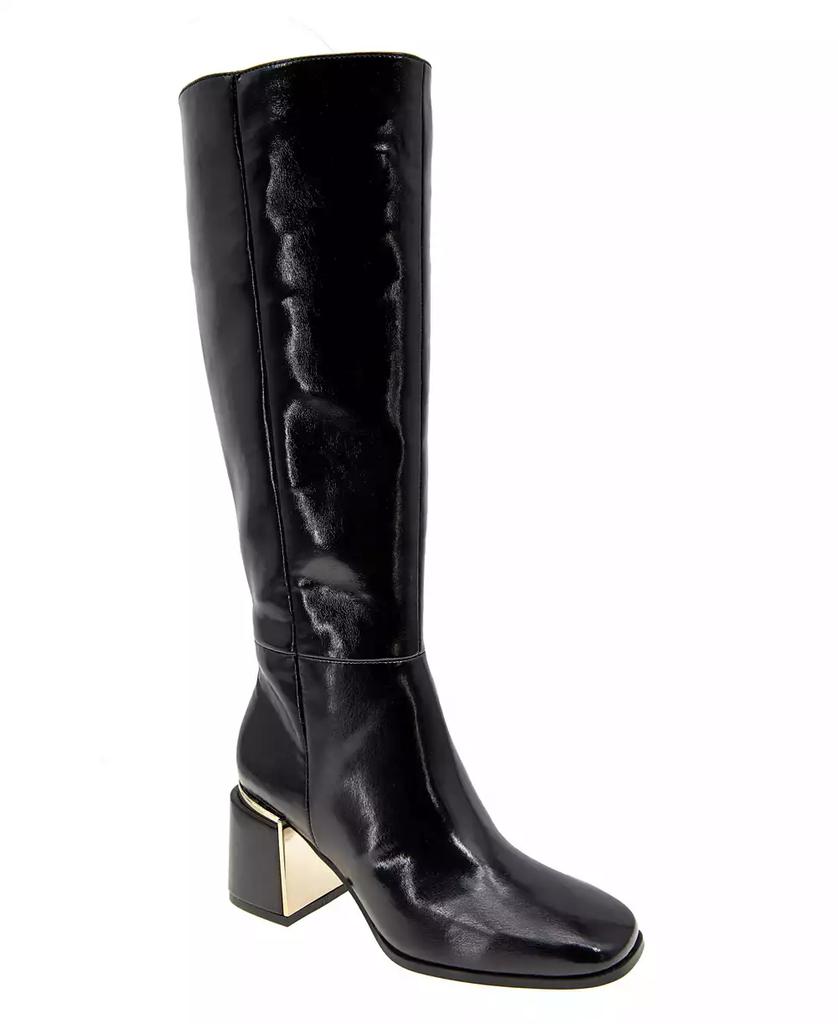 BCBG Women's Seena Block Heel Square Toe Tall Boots