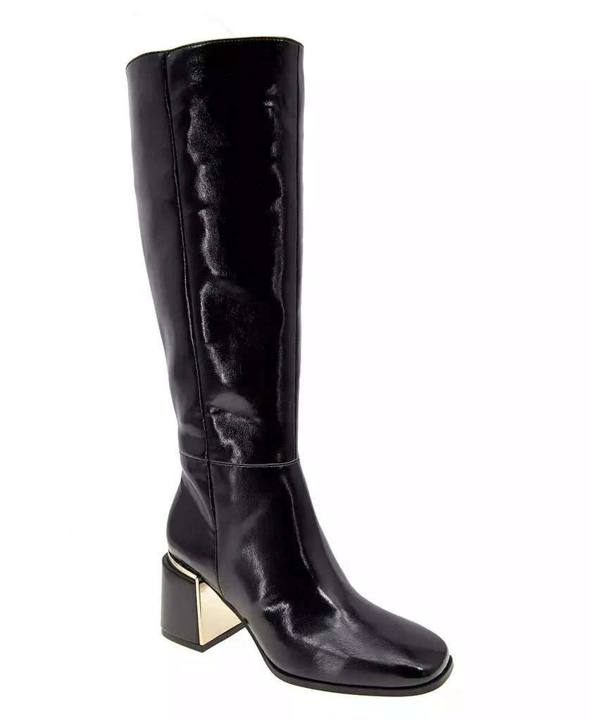 BCBG Women's Seena Block Heel Square Toe Tall Boots 1