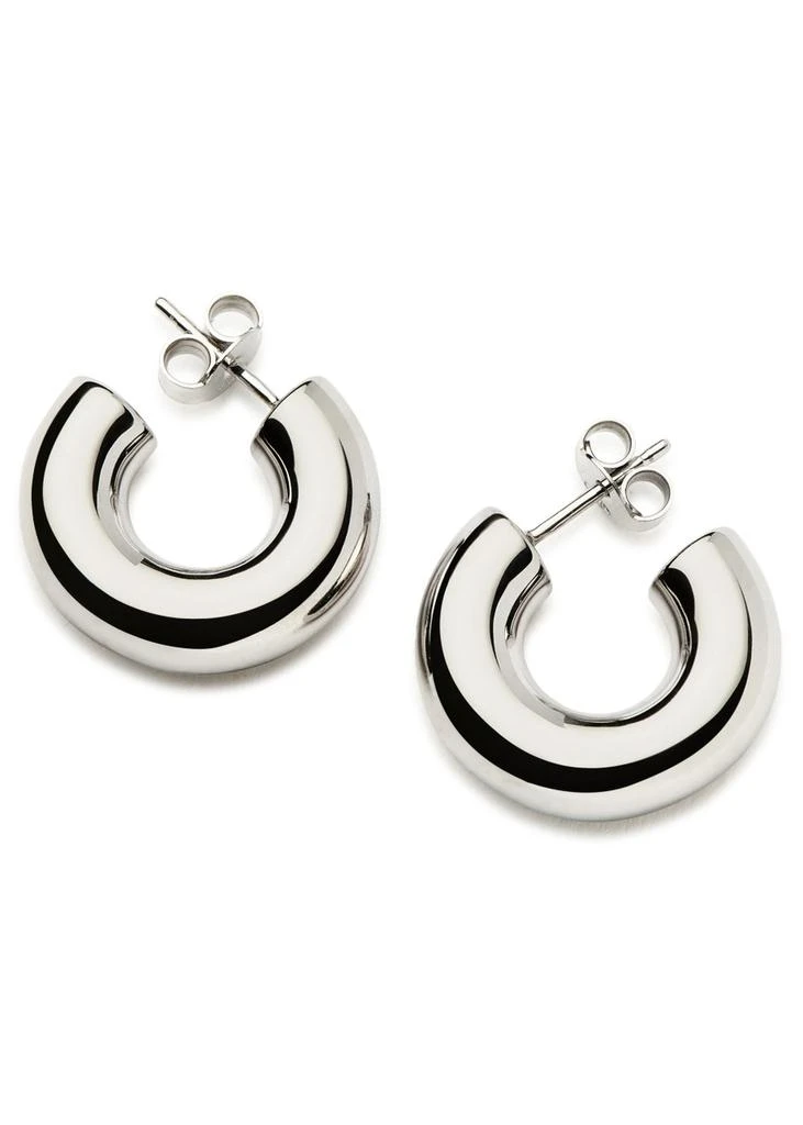 Missoma Chubby Medium sterling silver hoop earrings 4
