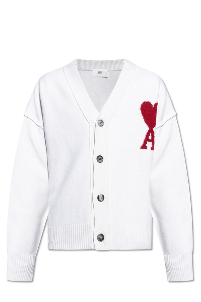 Cardigan with logo