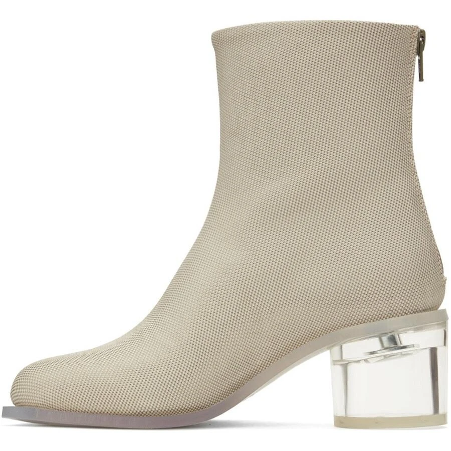 MM6 Anatomic Transparent Heel Boots 2