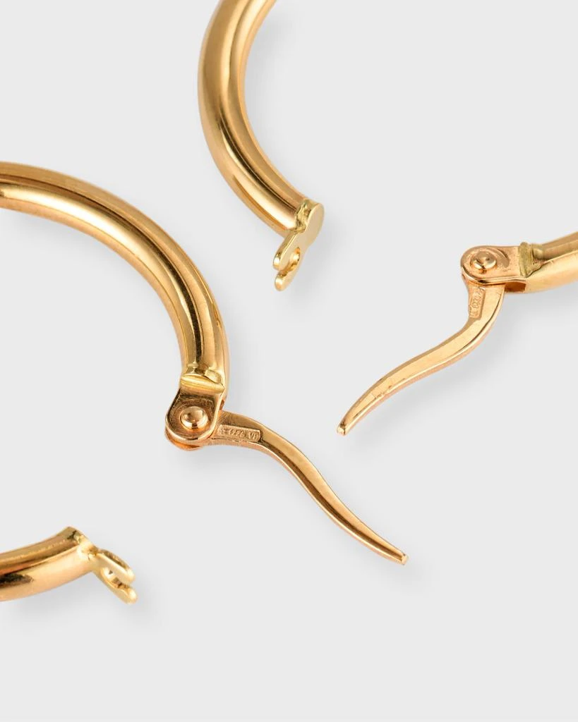 Roberto Coin 18K Gold Round Hoop Earrings, 25mm 4