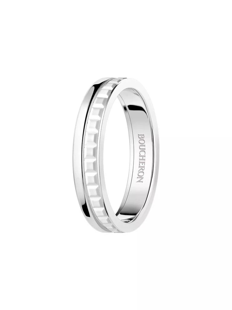 Boucheron Quatre Double White Edition 18K White Gold & PVD Wedding Band 1