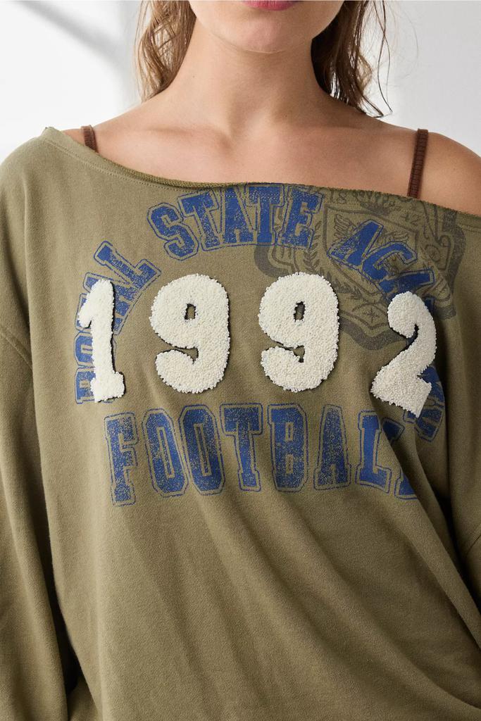 BDG BDG Jessa Graphic Off-The-Shoulder Pullover