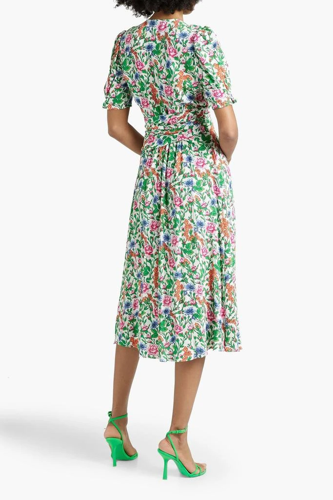 Diane von Furstenberg Sammie belted floral-print crepe midi dress 3
