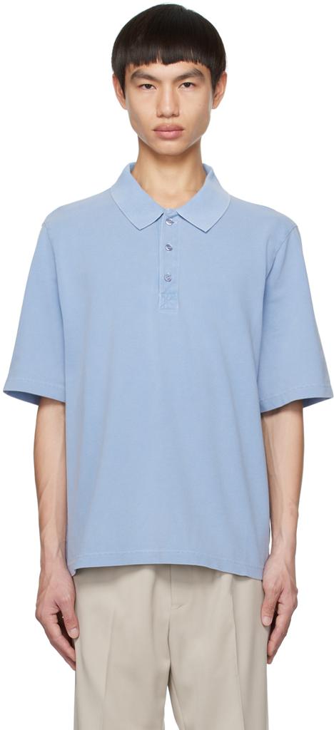 Filippa K Blue Boxy Polo