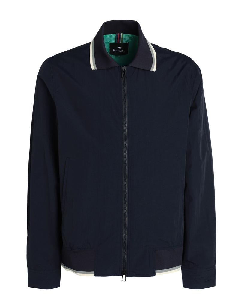 Paul Smith Blue Leather Jacket - Jackets - BeyondStyle