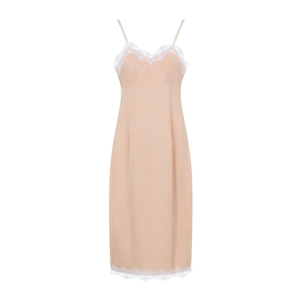 Carven LINGERIE VISCOSE MIDI DRESS 1