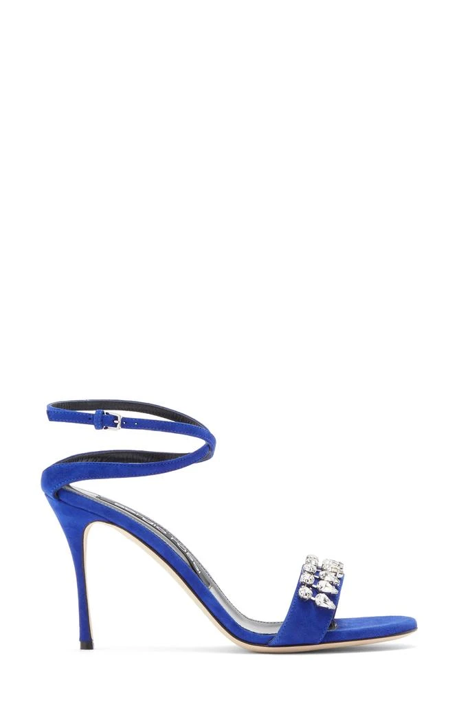 Sergio Rossi Crystal Ankle Wrap Sandal 4