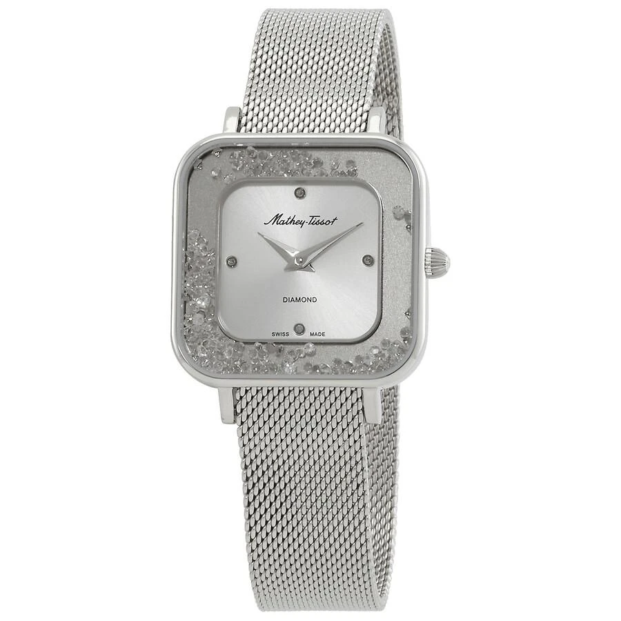 Mathey-Tissot Gemina Quartz Diamond Silver Dial Ladies Watch D984SAI 1