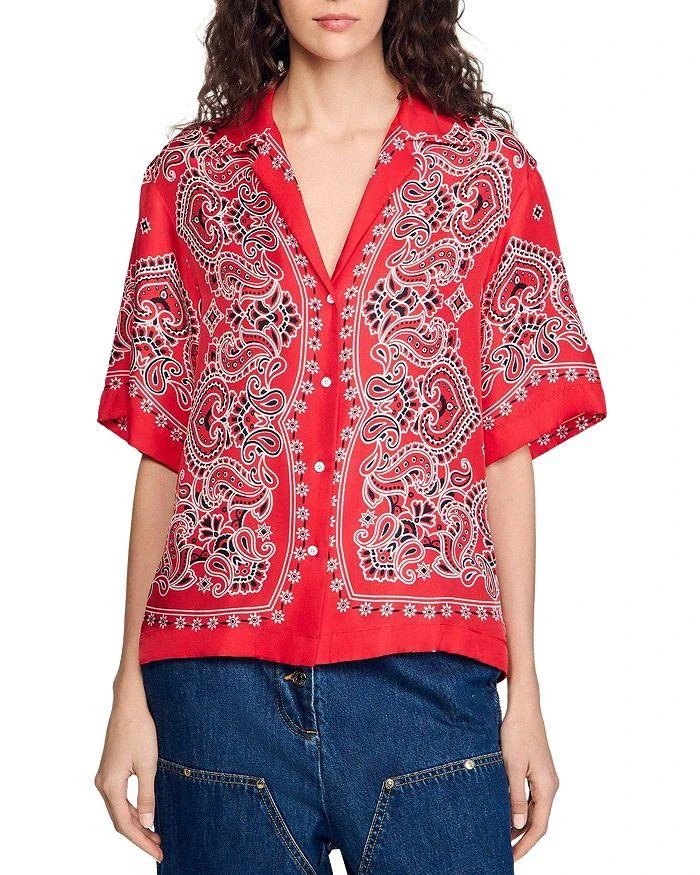 Sandro Bandana Print Shirt 1