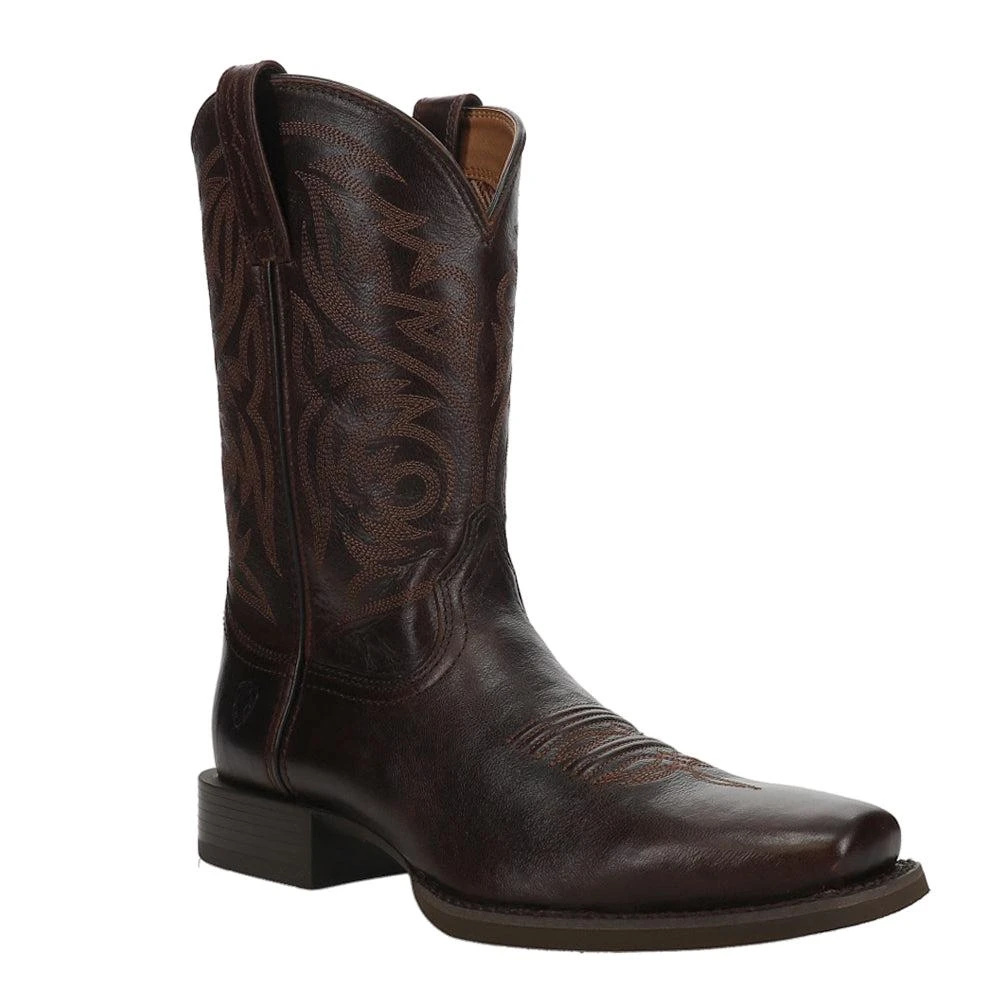 Ariat Sport Herdsman Embroidered Square Toe Cowboy Boots 2