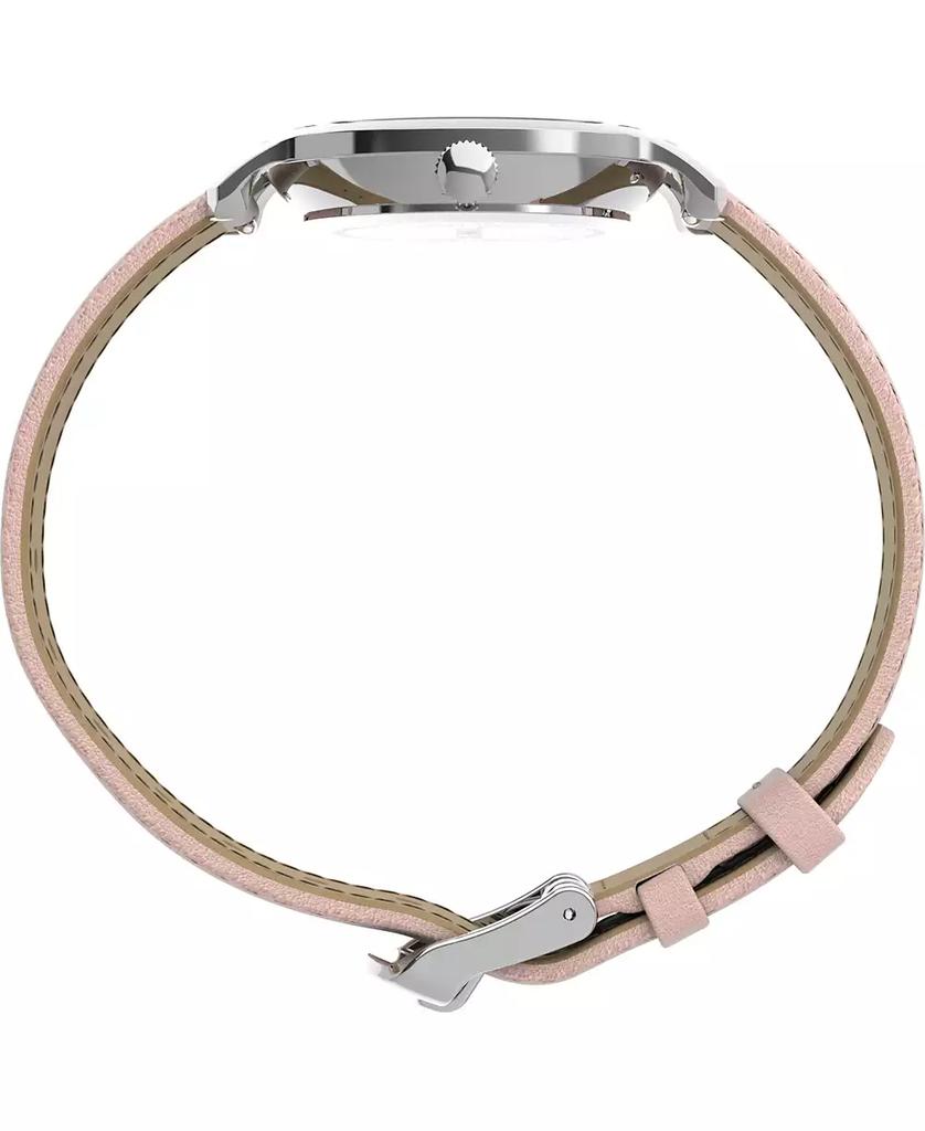 Timex Women's Analog Pink Leather Strap Watch, 31mm