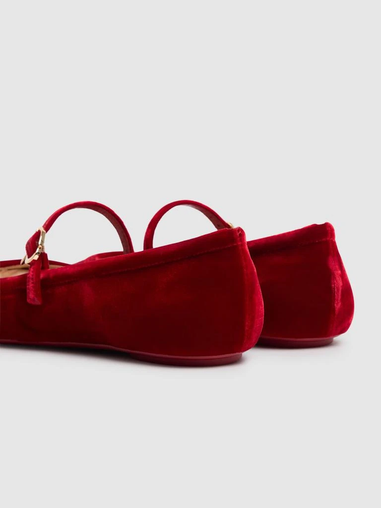 Gianvito Rossi 5mm Carla Velvet Ballerinas 4
