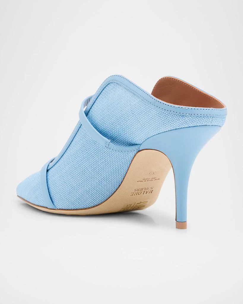 Malone Souliers Maureen Raffia Dual-Band Mule Pumps 4