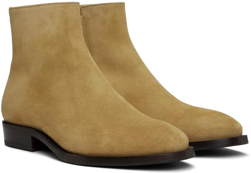 A.P.C. Beige Neil Boots 4