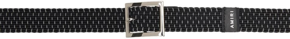 AMIRI Black Braided Skater Belt 1