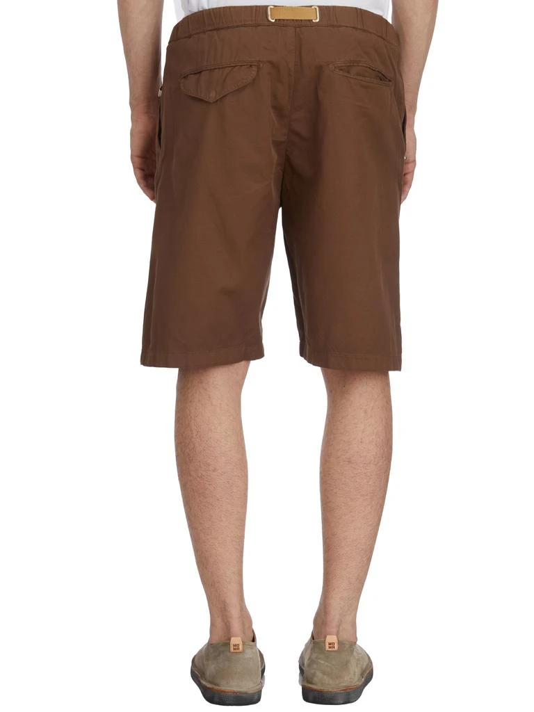 WHITE SAND COTTON AND LINEN BERMUDA SHORTS 4