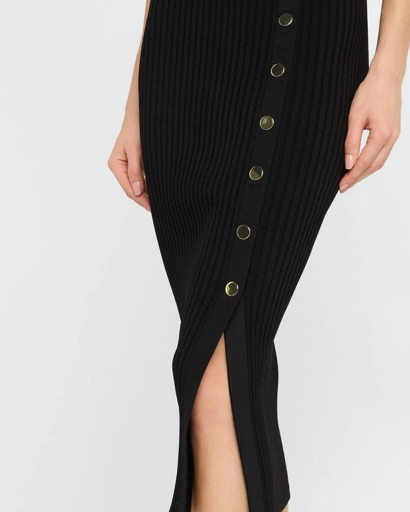 VERONICA BEARD Tanner Buttoned Rib Midi Skirt 5