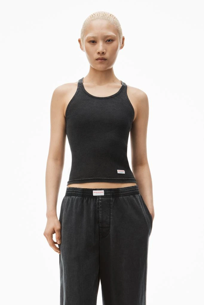 Alexander Wang wide-leg pant in cotton jersey 5