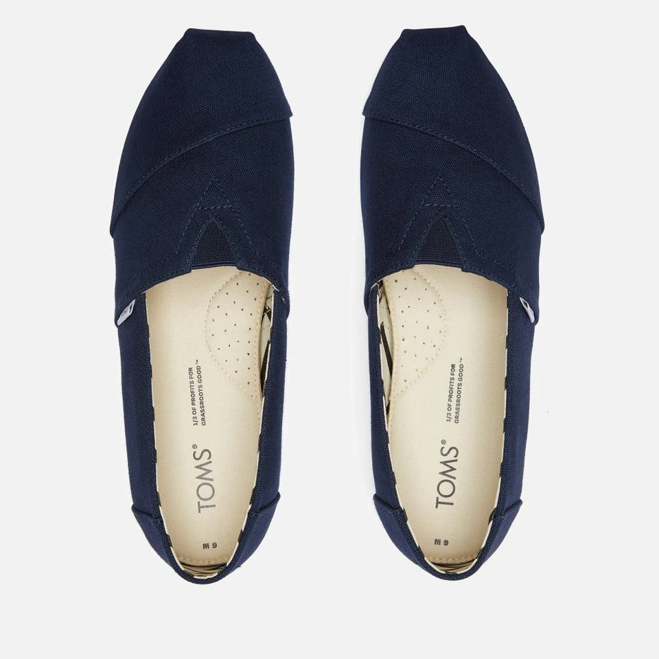 TOMS TOMS WOMEN'S ALPARGATA VEGAN CANVAS PUMPS 3